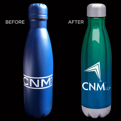 Before and After Water Bottles Promo Item