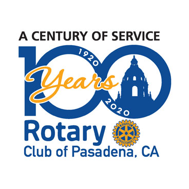 Rotary Club of Pasadena 100 Years logo