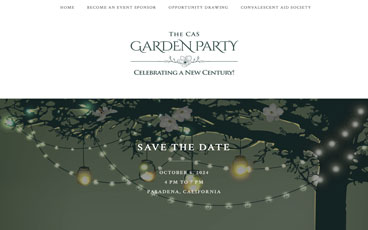 Convalescent Aid Society Garden Party Website