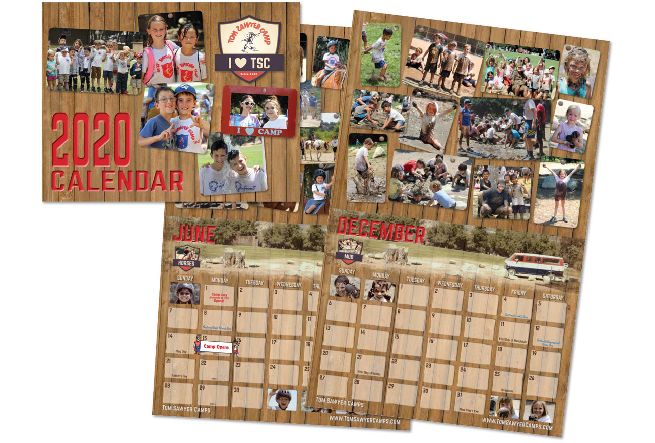 Tom Sawyer Camps Calendar