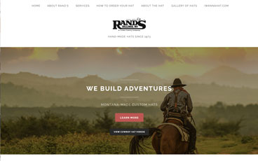 Rand's Custom Hats website